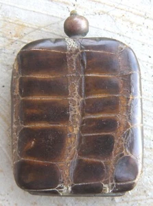 Antique Miniature Alligator/Crocodile Skin Coin Purse Early 20th Century. - Picture 1 of 9