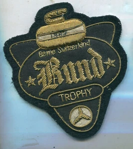 Switzerland Curling Bern Switzerland Confederation 1987 Hand Embroidered 95 x 115 mm (39) - Picture 1 of 1