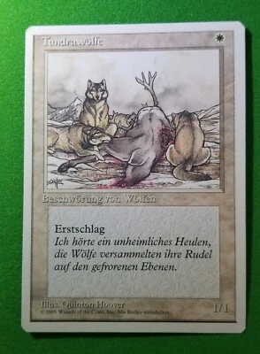 Tundrawölfe (Tundra Wolves) MTG Magic the Gathering GERMAN WotC Unplayed - Image 1 of 2