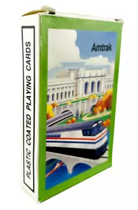 Amtrak Playing Cards Plastic Coated - Vintage Green - Picture 1 of 4