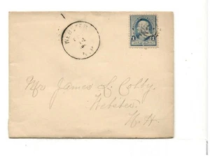 RARE c1890 Cover: Postmarked “Webster, NH” PO Opened from 1868-1908 Sc#219 - Picture 1 of 2