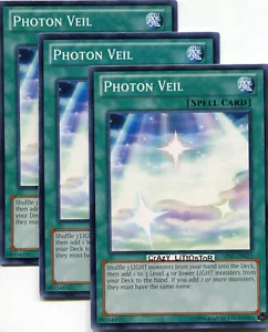 3 X YU-GI-OH PHOTON VEIL PROMO COMMON MINT AP02-EN023 - Picture 1 of 1