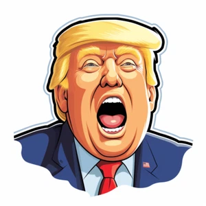 Autoaufkleber Sticker Lustiger Donald Trump Aufkleber - Bild 1 von 1