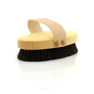 Massagebürste Body Ionic mit feinem Bronzedraht und Rosshaar Klosterbürste - Bild 1 von 3