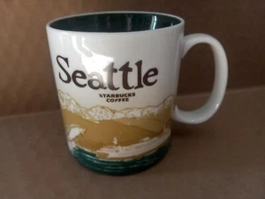 Starbucks 2011 Seattle Global Icon Collector Series Kaffeebecher 16 flüssige Unzen Tasse - Bild 1 von 4