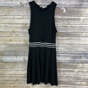 Vestido para mujer American Eagle talla pequeña sin mangas ajuste de cerradura acampanado negro - Imagen 1 de 3