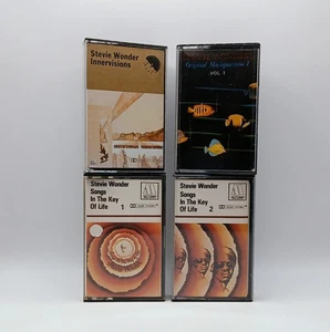 Stevie Wonder - Motown Cassette Tape Album Bundle / Job Lot - 4 Rare Tapes - Picture 1 of 16