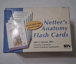 NETTER'S ANATOMY FLASH CARDS 2002 ICON LEARNING SYSTEMS - Picture 1 of 5