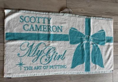 Nueva Toalla Scotty Cameron My Girl Tiffany Azul Y Blanco ¡Súper rara! Foto 1 de 4