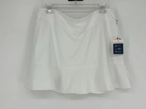 NUEVO CON ETIQUETAS Tommy Bahama Tenis Blanco Skort Plisado Pantalones Cortos Debajo de la Falda Para Mujer Talla XL - Imagen 1 de 10