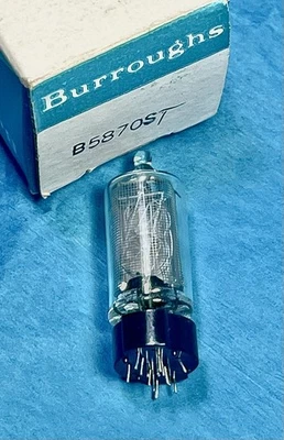 Burroughs B-5870S Nixie Numerical Indicator Vacuum Tube, .0-9. Digits, 170VDC - Image 1 of 3