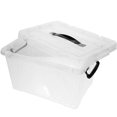  Scatola Immagazzinaggio Sotto Letto Contenitore Cestino Coperchi - Immagine 1 di 4