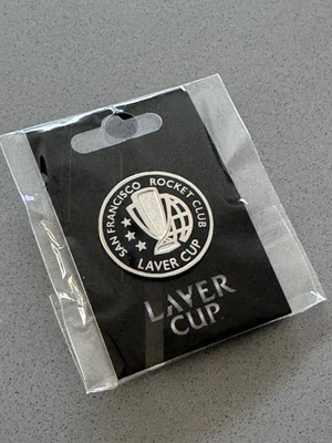 Pin conmemorativo Laver Cup 2025 San Francisco SF Tennis Rocket Club Alcaraz NUEVO Foto 1 de 4