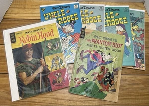 Lote de 6 cómics vintage de Walt Disney - Tío Scrooge / Super Goof / Robin Hood - Imagen 1 de 13