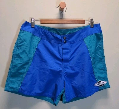 Vintage Jimmy'z Surf Shorts Junior's 13 Made In USA*EUC*Low Waist/Snaps - Image 1 of 4