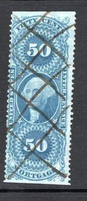 US 1862-1871  Sc #R59c Mortgage Revenue Stamp Used - Image 1 of 2