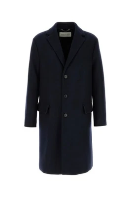 DRIES VAN NOTEN Rustic Midnight Blue Wool Blend Coat New & Authentic - Image 1 of 3