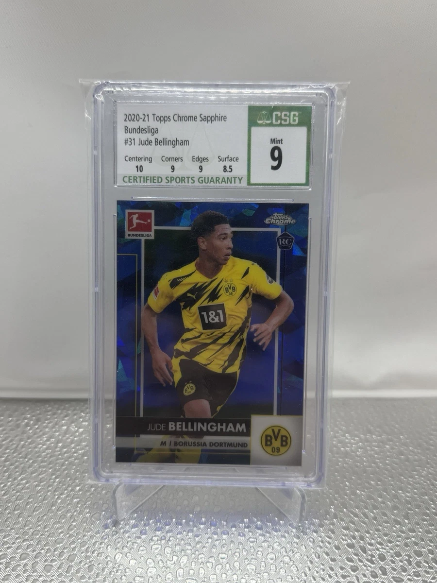 ジュード ベリンガム Topps Chrome Sapphire 2022-23 Topps Chrome Sapphire UCL Jude Bellingham Variation Yellow