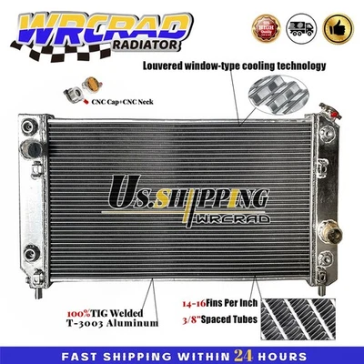 Radiador de aluminio para Chevy Blazer/S10 GMC Jimmy/Sonoma 1994-1995 4,3 L V6 Foto 1 de 4
