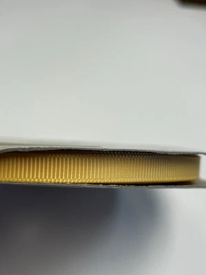 20 Yards Opened Apricot Yellow Grosgrain Stampin Up Ribbon Yards 1/4” #7612 - Image 1 of 3