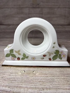 Wedgwood Wild Strawberry Bone China Mantel Clock Facing England NO CLOCK 6.5x4.5 - Picture 1 of 8