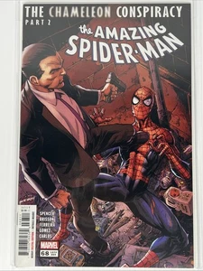 Amazing Spider-Man #68 Vol 5 Mark Bagley Chameleon Conspiracy Pt2 Marvel 2021 casi nuevo - Imagen 1 de 5