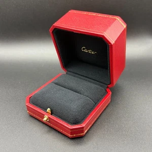 Cartier Signature Love Ring Box Red Travel Case Empty Box - Picture 1 of 7