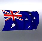 Waving Australian flag sticker Aussie made and designed Australia Vinyl cut rade