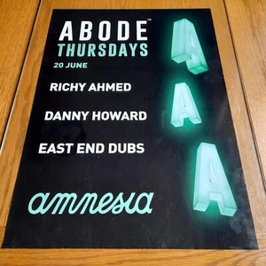 ABODE 20/06/19 @ AMNESIA CLUB 2019 - IBIZA CLUB POSTERS - DJ MUSIC - Picture 1 of 1