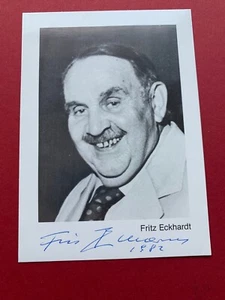 Tarjeta de autógrafo rara firmada por FRITZ ECKHARDT (†1995) 10x15  - Imagen 1 de 2