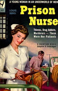 Gefängnis Krankenschwester - 1949 - Zellstoff Roman Cover Poster - Bild 1 von 1