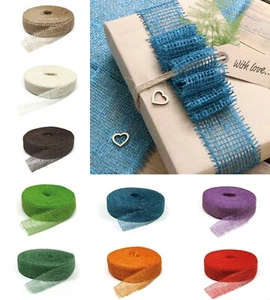 40 Meter Juteband, Breite: 5 cm, Dekoband Geschenkband Jute Naturjute Schleife - Bild 1 von 16