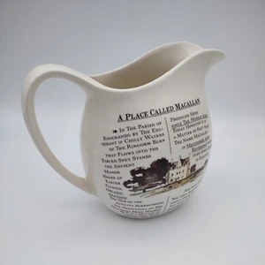 HCW Burleigh England MACALLAN Scotch Whiskey Advertisement Water Jug Pitcher - Picture 1 of 11