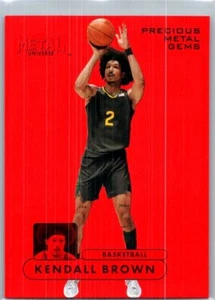 SkyBox Metal Universe 2022 #RMUC-46 Kendall Brown 1997-98 retro PMG rojo #/100 - Imagen 1 de 2