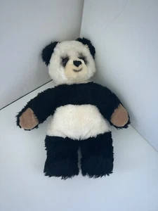 Steiff Panda Movi Bear 12 pulgadas negro blanco vintage botón y etiqueta Alemania - Imagen 1 de 6