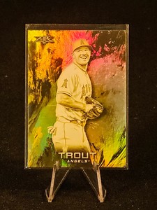 2018 Topps Fire Gold Minted Mike Trout #100
