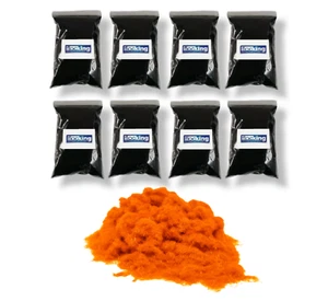 Fibras flocadas 1 mm - naranja - a granel 8 metros cuadrados - Imagen 1 de 2