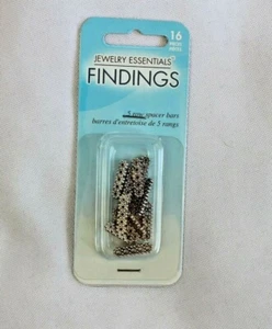 Neu Schmuck Essentials Zwischenring Stäbe 16er Set 5-reihig silberfarben Perlen - Bild 1 von 3
