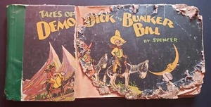 Tales of Demon Dick and Bunker Bill cómic antiguo derechos de autor 1934 forma áspera  - Imagen 1 de 6