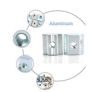 Gleitmutter T-Nut Nutensteine M3/4/5/6/8 für 20-45 Aluprofil Profil Nut,Verzinkt - Bild 1 von 2