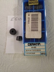10 NEW CERATIP RCMA-44 T02510/00625A CERAMIC INSERTS. GRADE: A65  {E510} - Picture 1 of 1