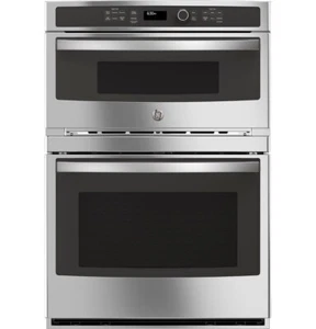 GE JT3800SHSS 30" Combination Wall Oven Microwave with Sensor Cooking - Display - Picture 1 of 11