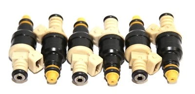 Injetores de combustível 6 peças compatíveis com Ford 86-89 Aerostar 3.0L V6/87-89 Bronco 4.9L I6 - Imagem 1 de 3