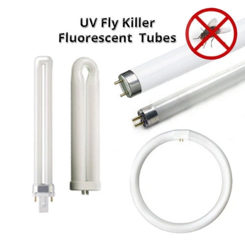 Fly Killer Fluorescent Light Bulb Tubes - UV Black Light T8 T5 G10q U Tube - Image 1 of 1