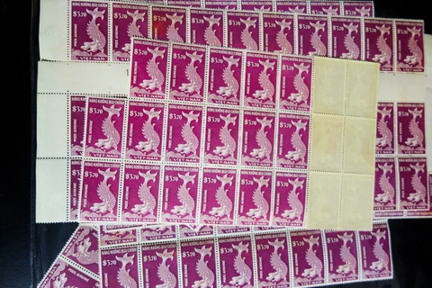 Vietnam Stamps # C9 NH Hoard of 300 Copies in Multiples Scott Value $1,575.00 Cover