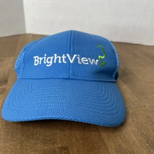 BrightView WearGuard Blue Fitted Hat Adult Size OSFA Stretch Hat Baseball Cap - Picture 1 of 11