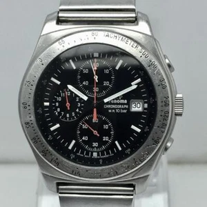 U.P renoma 0510-s007933 Chronograph Tachy meter Quartz Vintage Men’s Watch - Picture 1 of 10