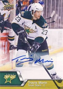 2014-15 Upper Deck AHL TRAVIS MORIN Autograph Auto Rookie #91 Stars - Picture 1 of 1