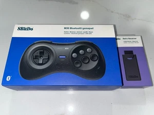 8Bitdo M30 Bluetooth Gamepad for Switch PC Mac Steam Brand New Retro Reciver - Picture 1 of 2