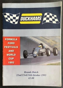 BRANDS HATCH 22./23.24.10.1993 FORMEL FORD FESTIVAL & WORLD CUP A4 Programm - Bild 1 von 4